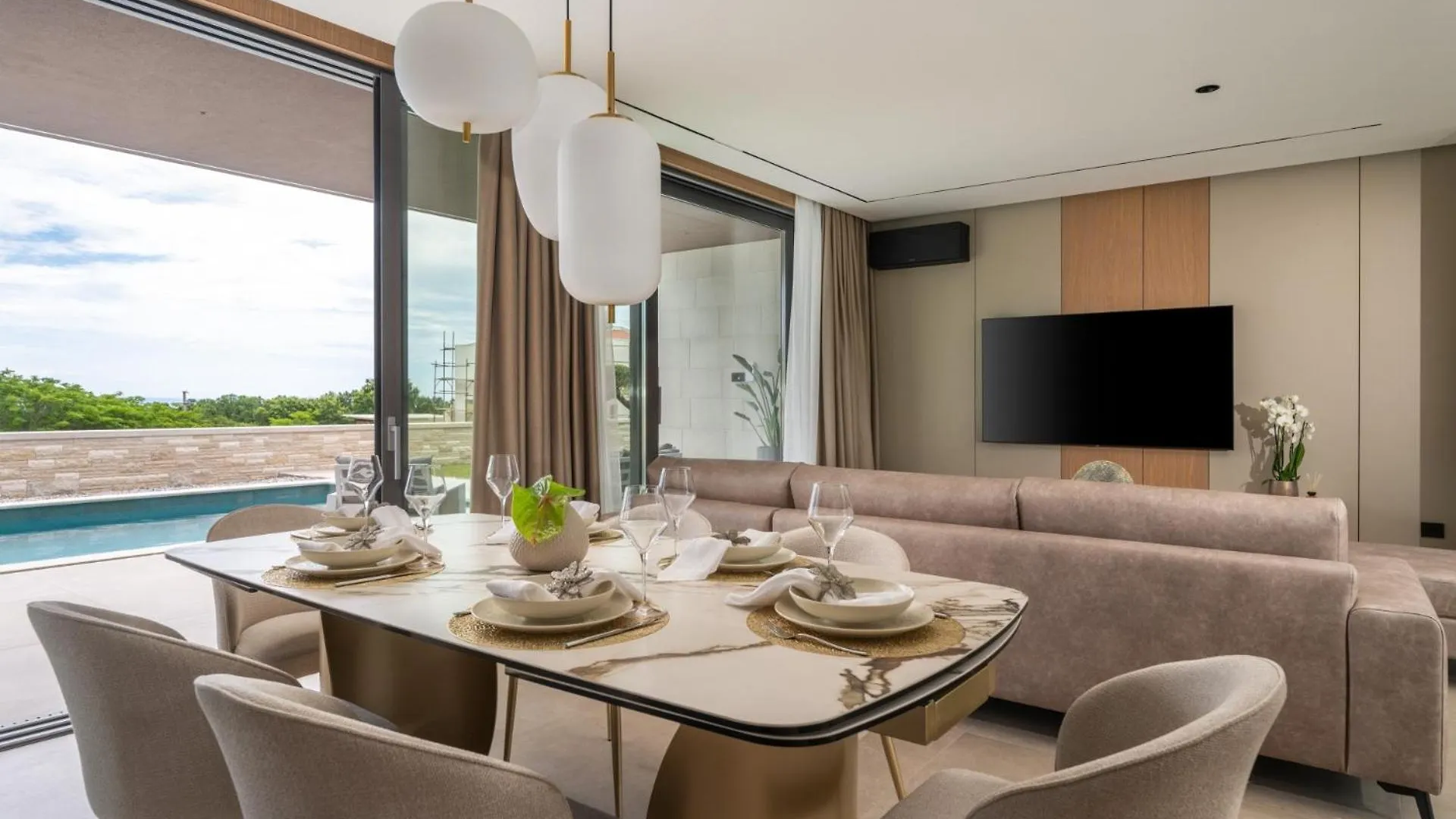 Luxury Villa Teulu With Sea View Krnica Kroatien